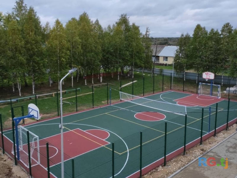 Укладка резинового покрытия в Таджикистане